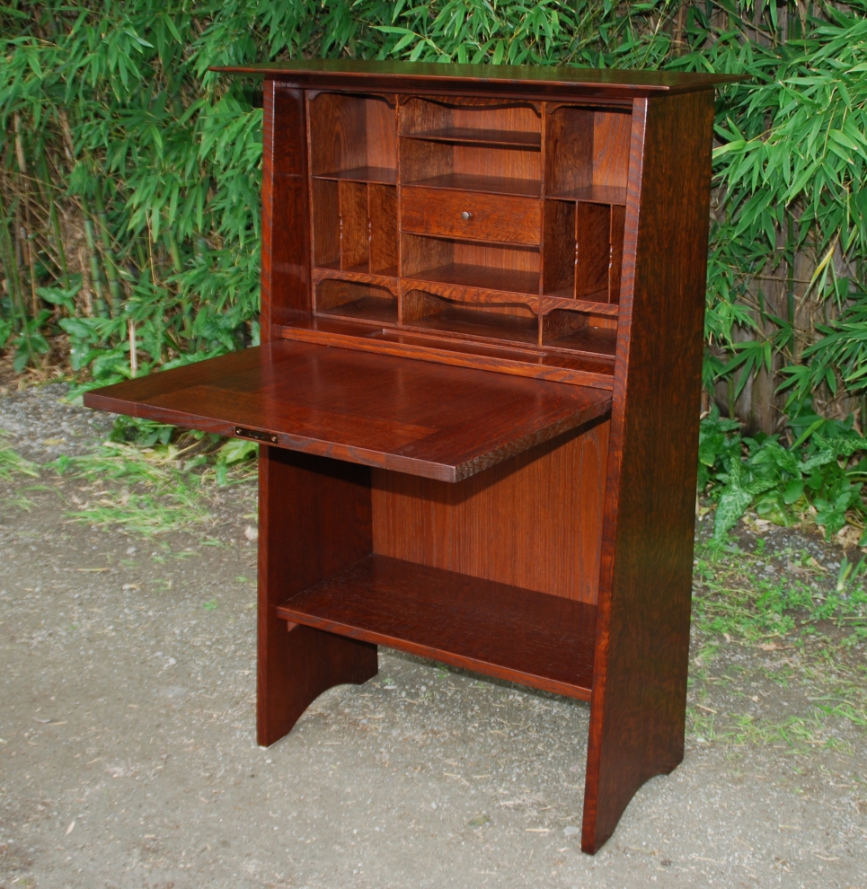 Voorhees Craftsman Mission Oak Furniture Computer Tables